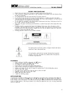 Предварительный просмотр 2 страницы MCM Electronics USB-80 Owner'S Manual