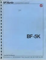 McMartin BF-5K Instruction Manual preview