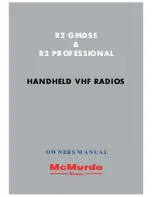 mcmurdo R2 GMDSS Owner'S Manual preview