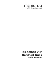 mcmurdo R5 GMDSS VHF User Manual preview