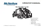 McNeilus HD Rear Loader Operator'S Manual preview