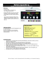 Предварительный просмотр 1 страницы McPower LAB-2303 Reference Manual