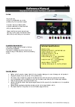 Предварительный просмотр 4 страницы McPower LAB-2303 Reference Manual