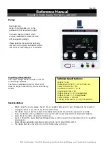 Preview for 5 page of McPower LAB-3003 Reference Manual