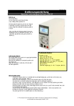 McPower LBN-30 Reference Manual preview