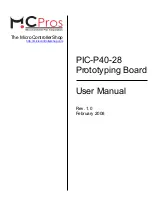 MCpros PIC-P40-28 User Manual preview