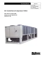 McQuay AGS 225D Operating Manual preview