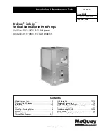 Предварительный просмотр 1 страницы McQuay Enfinity series Installation & Maintenance Data