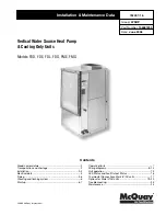 Предварительный просмотр 1 страницы McQuay FDD Series Installation & Maintenance Data