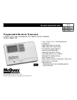 Предварительный просмотр 1 страницы McQuay LIA303 Operation & Application Manual