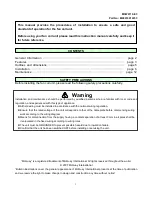 Preview for 2 page of McQuay MCW1200CD Installation And Operating Manual