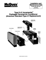 Предварительный просмотр 1 страницы McQuay MEK 009 A 03 AS Installation And Maintenance Data