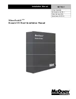 Предварительный просмотр 1 страницы McQuay MicroTech II IM 783-1 Installation Manual