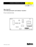 McQuay MicroTech II N2 Installation And Maintenance Manual предпросмотр