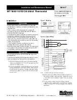 McQuay MT 168 0-10 VDC/4-20mA Installation And Maintenance Manual предпросмотр