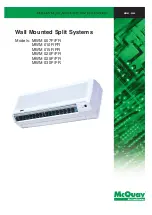 Предварительный просмотр 1 страницы McQuay MWM 007F Manual