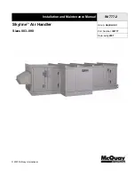 Preview for 1 page of McQuay Skyline IM 777-2 Installation And Maintenance Manual