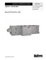 Preview for 1 page of McQuay Skyline OAC 003 Installation And Maintenance Manual