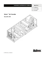 McQuay Vision CA Series Installation And Maintenance Manual preview