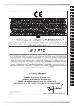 Preview for 8 page of MCS Master B 2 PTC User And Maintenance Book