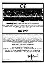 Preview for 11 page of MCS Master DH 772 User And Maintenance Book