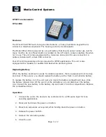 Preview for 1 page of MCS DTG-103A Quick Start Manual