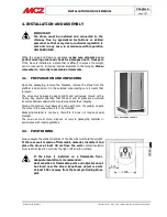 Предварительный просмотр 19 страницы MCZ ALPHA-ORION Installation And Use Manual