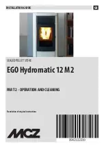 MCZ EGO Hydromatic 12 M2 Installation Manual предпросмотр