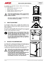 Предварительный просмотр 17 страницы MCZ Forma Series Installation And Use Manual