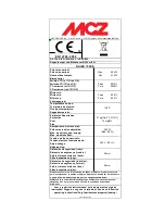 Preview for 2 page of MCZ KAIKA Use And Maintenance Manual