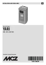 MCZ YARI AIR Installation And User Manual предпросмотр