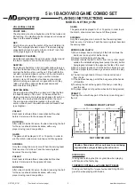 Preview for 5 page of MD SPORTS 5 in 1 BACKYARD GAME COMBO SET Assembly Instructions Manual