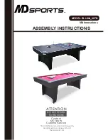 MD SPORTS BLL084-087B Assembly Instructions Manual preview