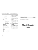 Preview for 1 page of MD 5008 Owner'S Manual