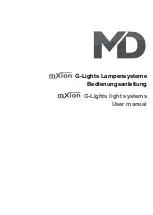 MD mXion G-Lights User Manual preview