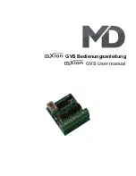 MD MXION GVS User Manual предпросмотр