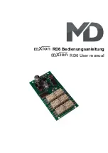 MD mXion RD6 User Manual предпросмотр