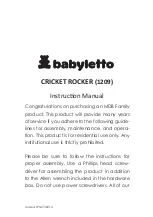 Preview for 1 page of MDB Family Babyletto 1209 Instruction Manual