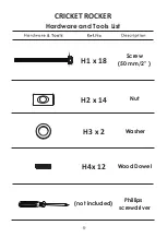 Preview for 6 page of MDB Family Babyletto 1209 Instruction Manual