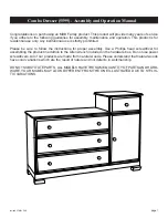 Preview for 1 page of MDB Family Combo Dresser Assembly And Operation Manual