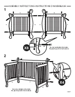 Preview for 3 page of MDB Family Crib 4791 Assembly And Operation Manual