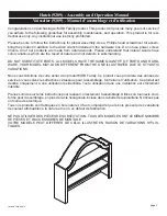 Preview for 1 page of MDB Family Hutch 9209 Assembly And Operation Manual