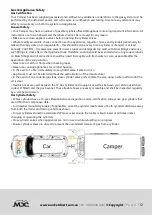 Предварительный просмотр 16 страницы MDC Robson XTT 2015 Owner'S Manual