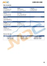 Preview for 5 page of MDC XT17-HRT 2018 User Manual And Manual