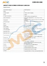 Preview for 6 page of MDC XT17-HRT 2018 User Manual And Manual