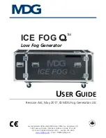 Preview for 1 page of MDG ICE FOG Q User Manual