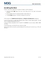 Preview for 8 page of MDG ME2 Operating Manual