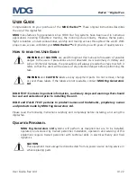 Preview for 4 page of MDG theFAN 1.00 User Manual