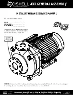 Preview for 1 page of MDM C-SHELL 4X3 Installation And Service Manual