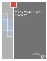 Preview for 1 page of MDR Electronics MX-3297 Manual